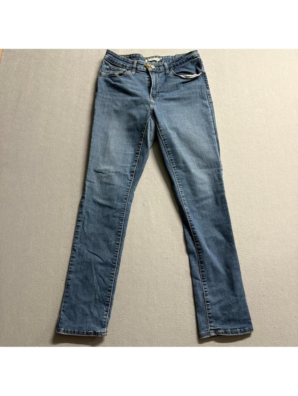 Levis Classic Mid Rise Skinny Jeans Womens 10M W30 L30 Medium Wash Stretch Blue
